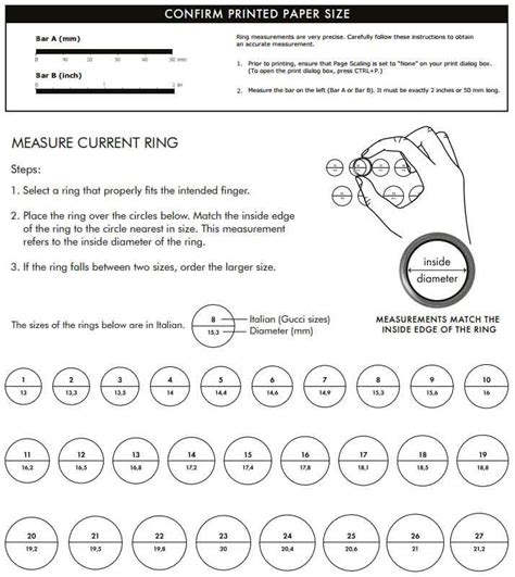 gucci ring sizes compared to pandora|gucci wrist size chart.